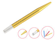 Công cụ trang điểm vĩnh viễn màu vàng Microblading trọng lượng nhẹ bút lông mày