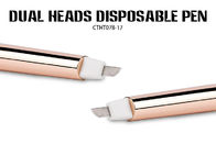 Dual Head dùng một lần Microblading công cụ / Eyebrow Tattoo trang điểm vĩnh viễn bút