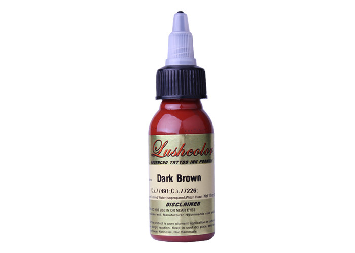 60 ml Permanent Dark Brown Tattoo Ink / Permanent Cosmetic Pigments