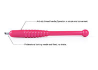 Pink Manual Tattoo Pen Disposable Eyebrow Microblading Pen Permanent Makeup Tool