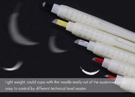 Công cụ trang điểm vĩnh viễn màu trắng dùng một lần Microblading nhựa lông mày bút
