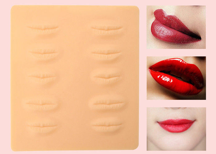 Có thể giặt được 3D Lips Fake Thực hành Skin Đối với Microblading Trang điểm Thực hành