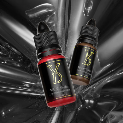 YD 12ml Thực vật nguyên chất Sắc tố trang điểm vĩnh viễn Gạch Mực xăm lỏng màu đỏ